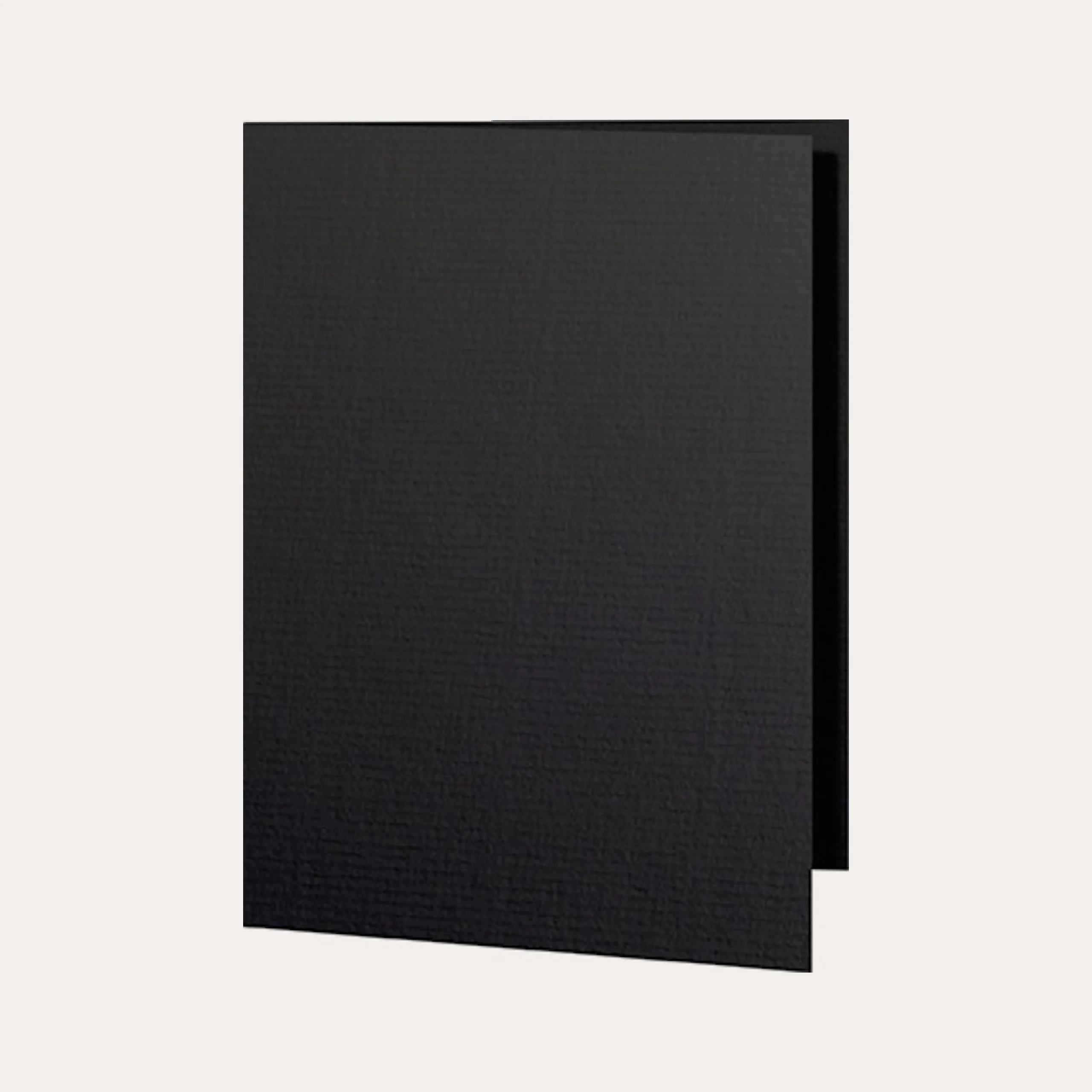 A6 Cards Double Portrait 5-pack Black