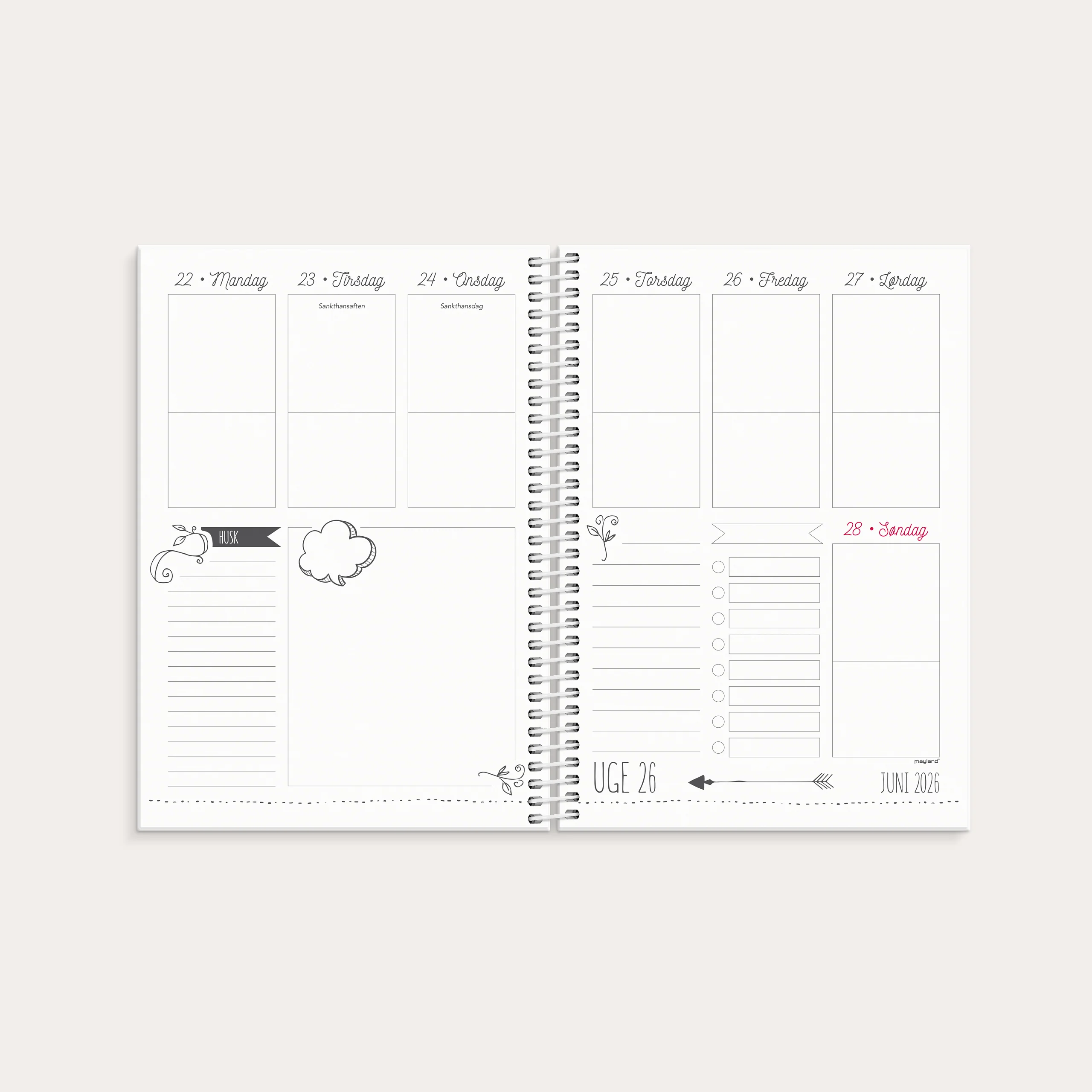 Doodle I A5 ugekalender 2026 - Image 3