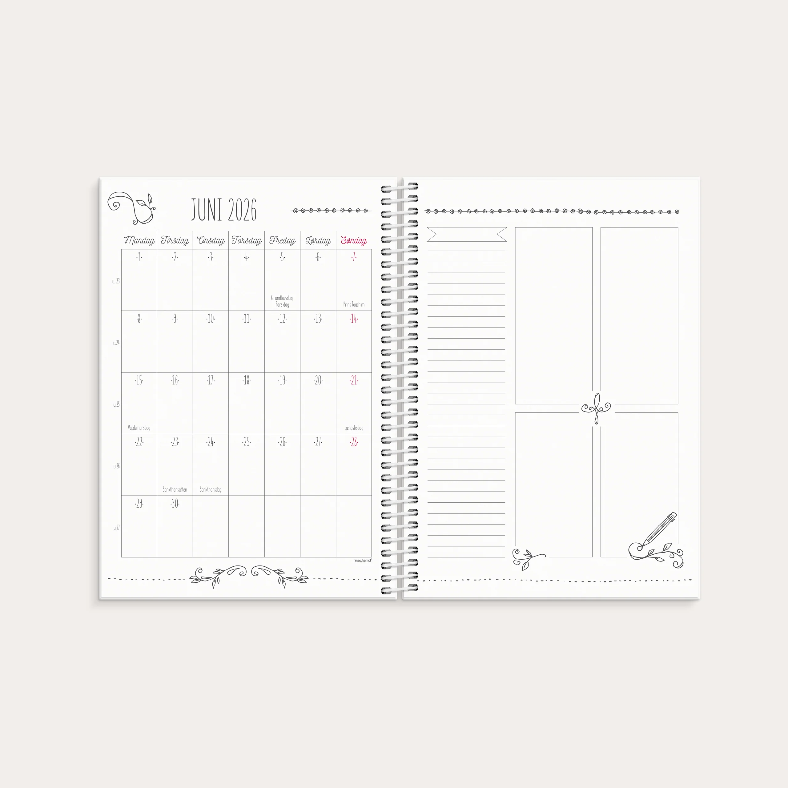 Doodle I A5 ugekalender 2026 - Image 4