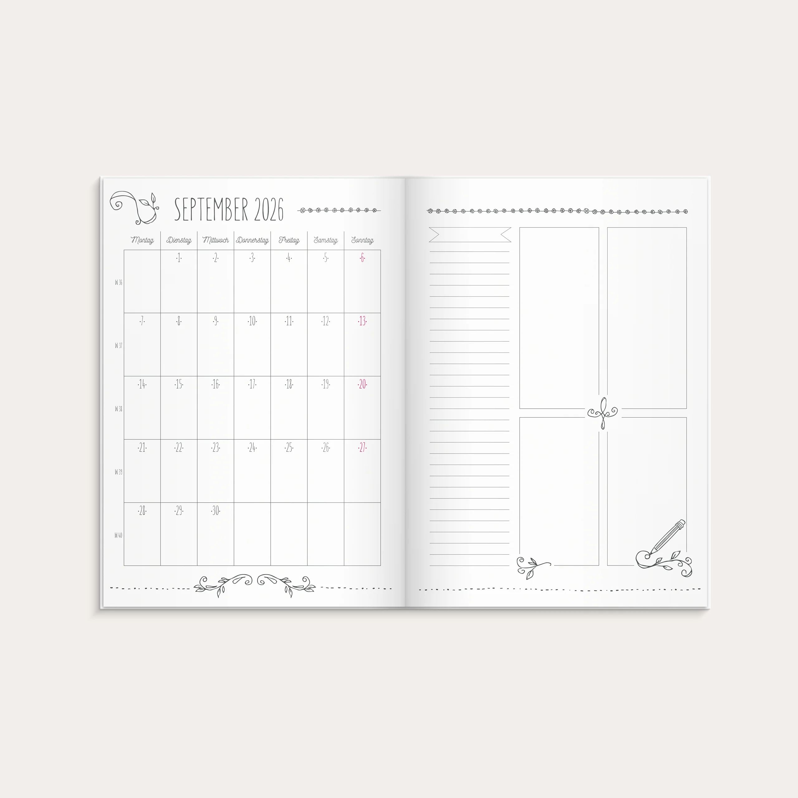 Doodle Planner 2026 gebunden - Image 4