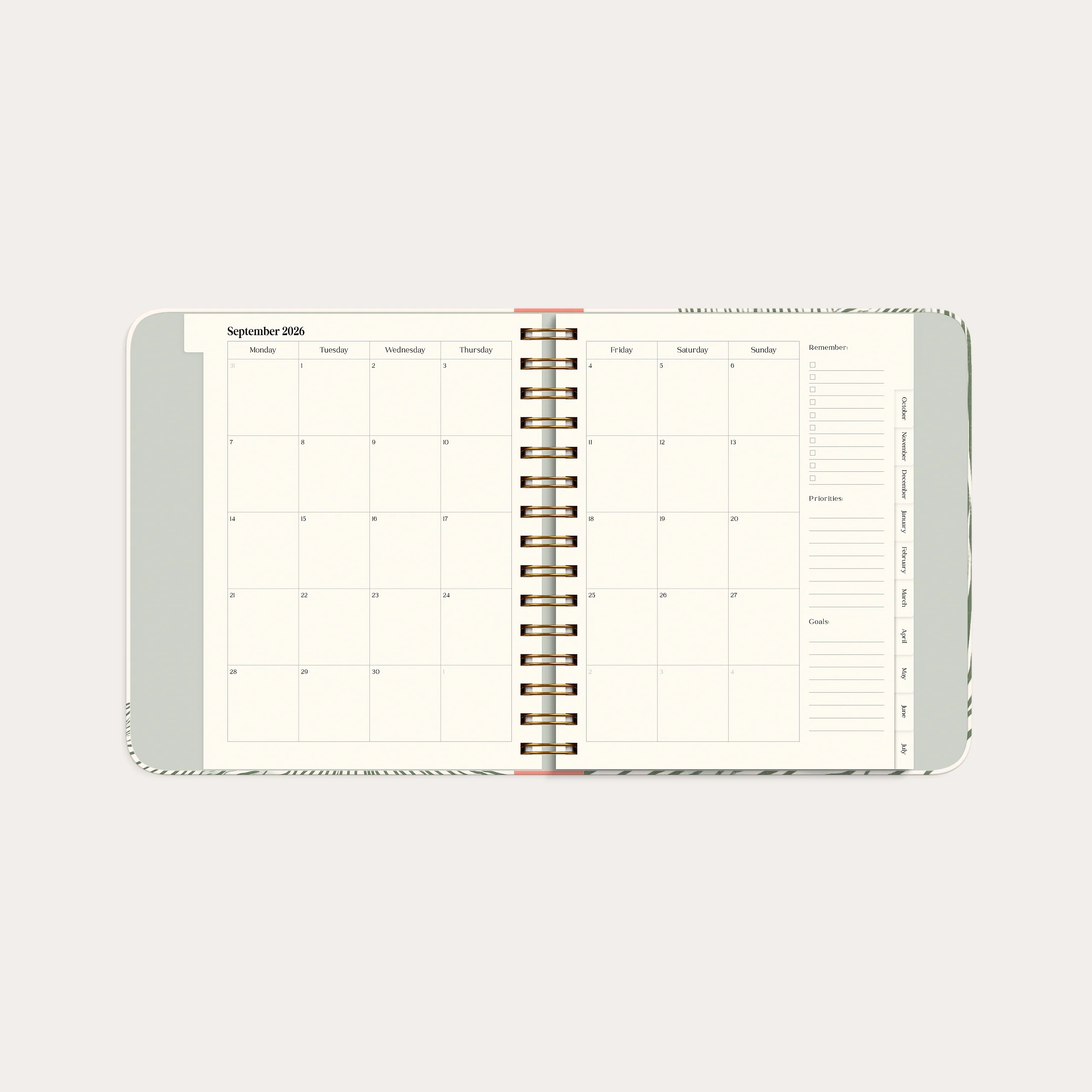 Life Planner Decor Green Flow 26/27 - Image 5