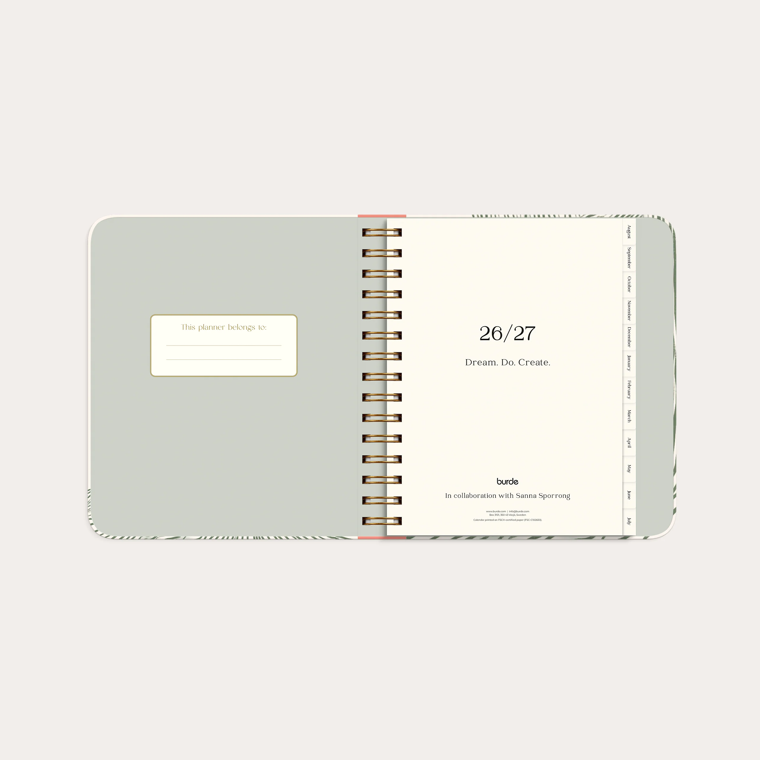 Life Planner Decor Green Flow 26/27 - Image 6