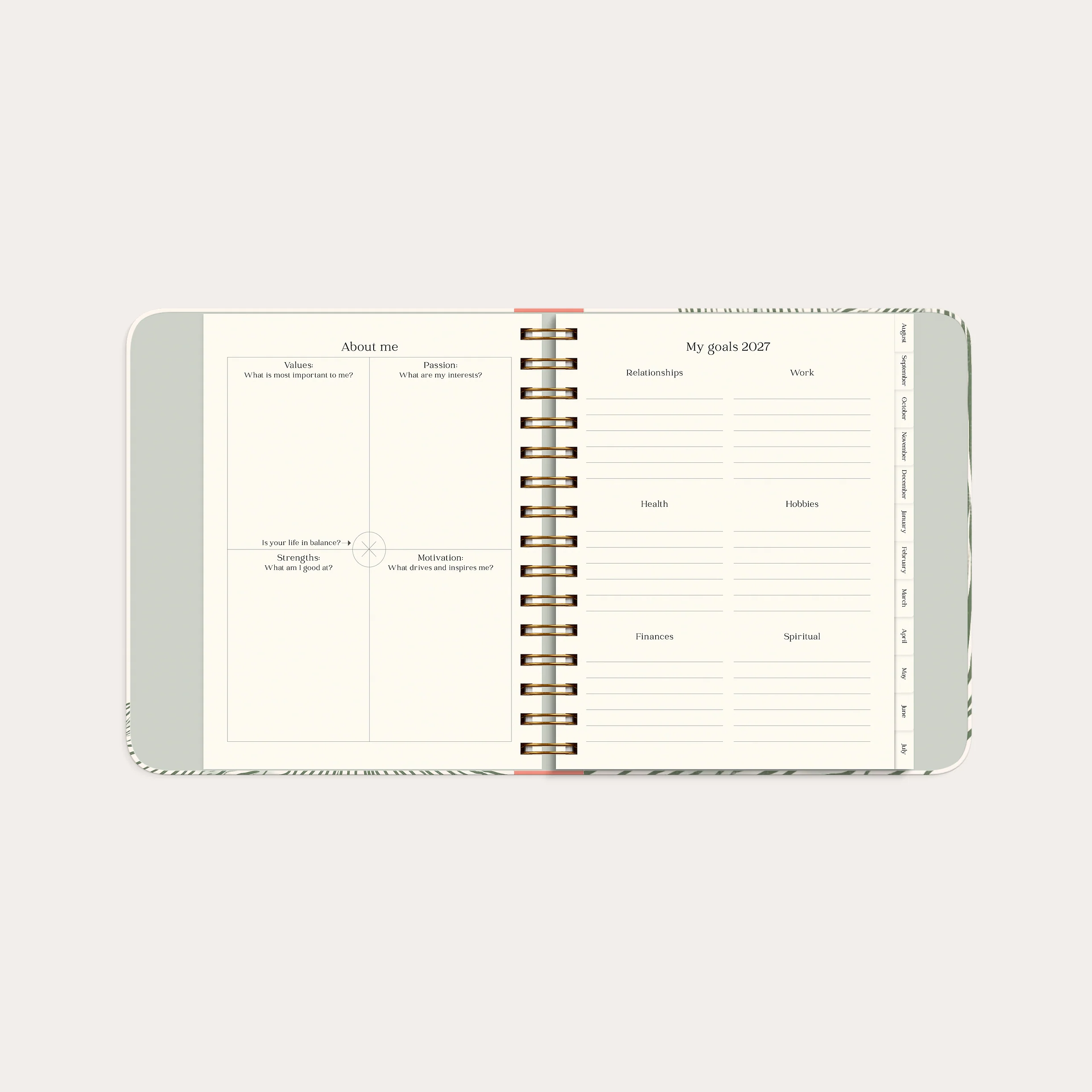 Life Planner Decor Green Flow 26/27 - Image 8