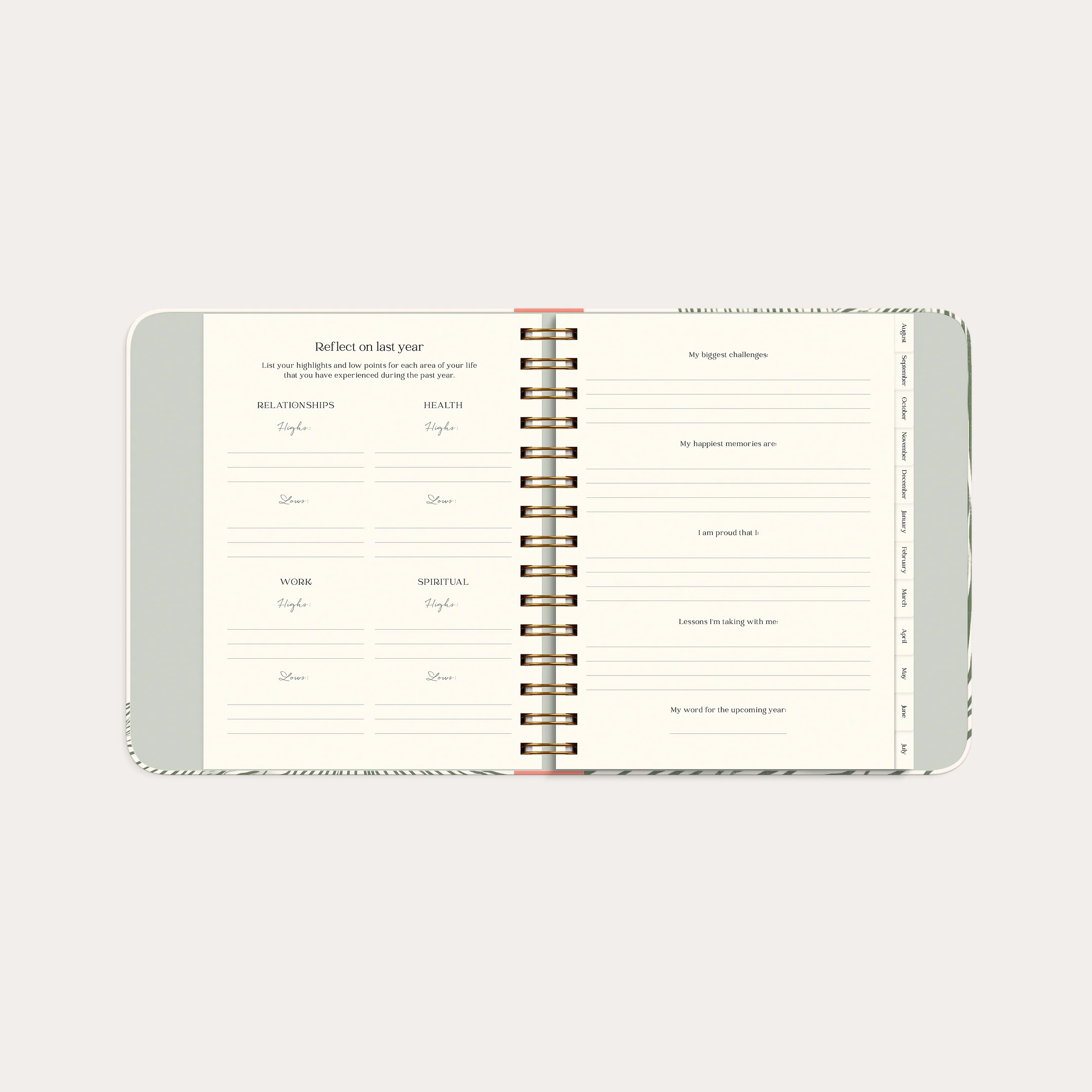 Life Planner Decor Green Flow 26/27 - Image 9