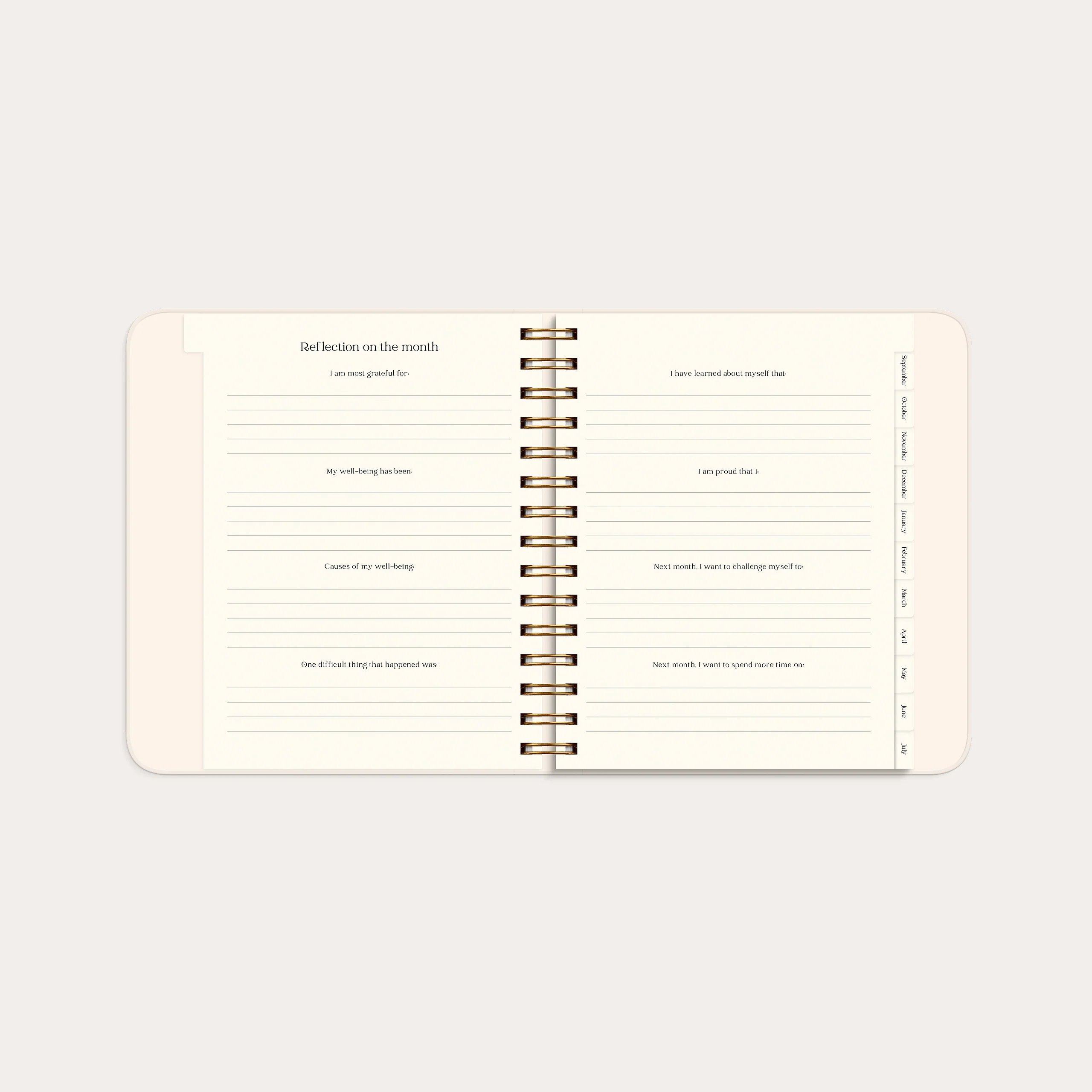 Life Planner Pastel Flowers 26/27 - Image 3