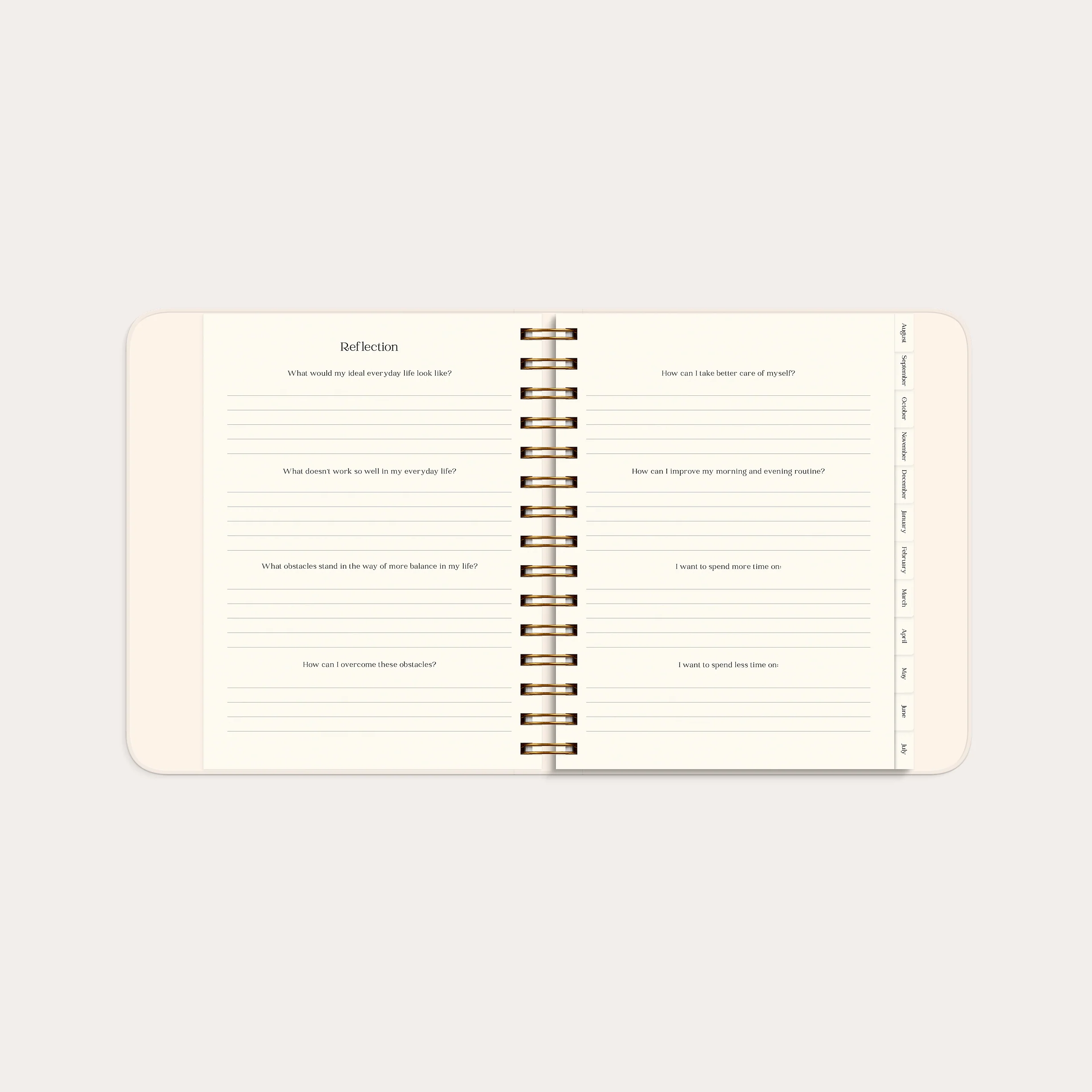 Life Planner Pastel Flowers 26/27 - Image 7