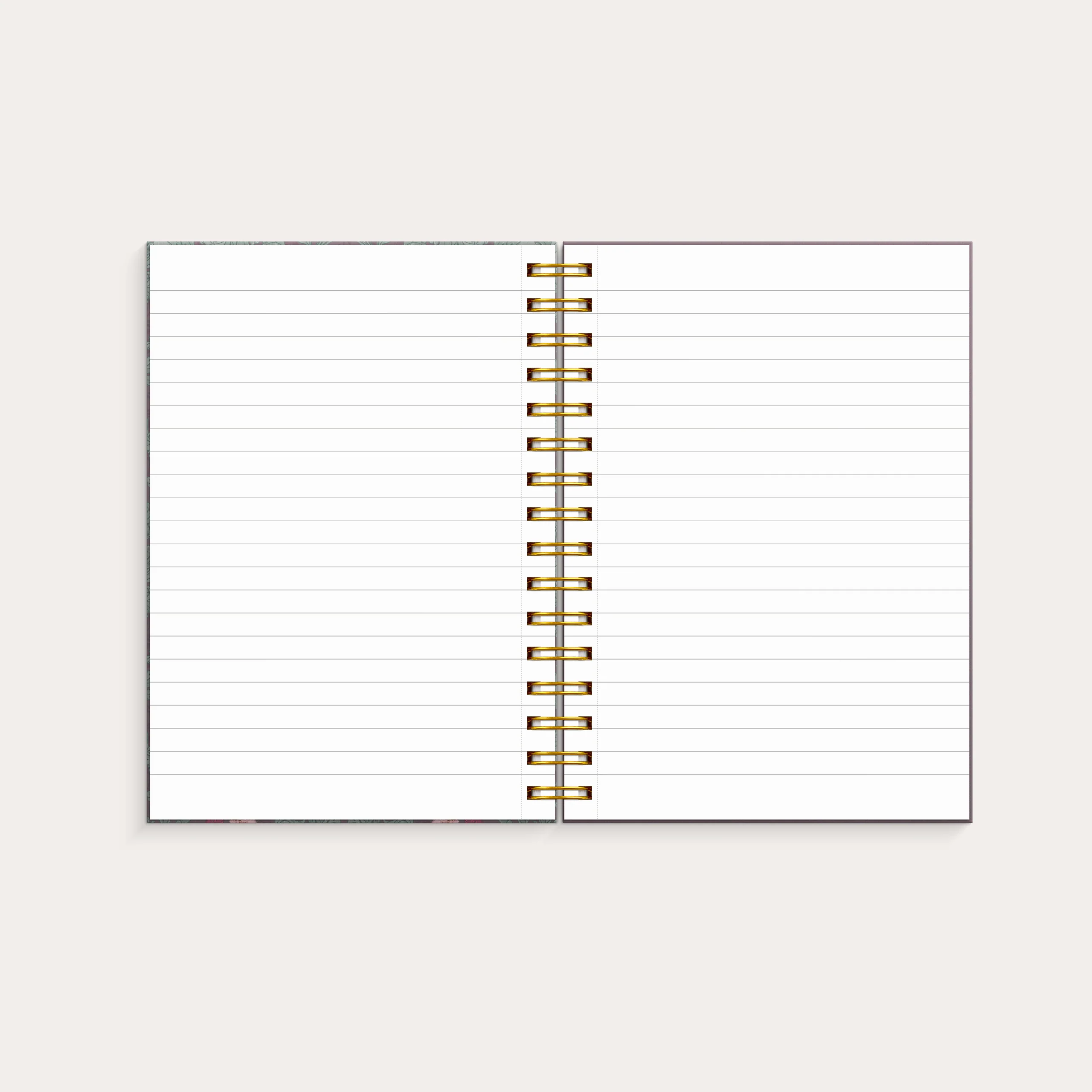 Notebook A5 Burgundy flowers - Image 2