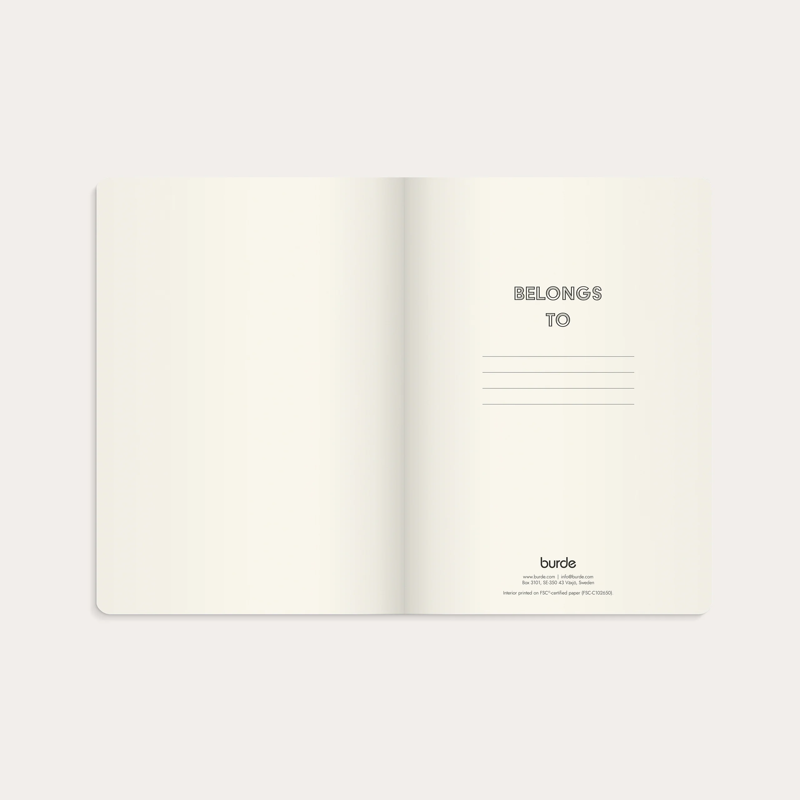 Notebook Deluxe A5 Smooth Beige - Image 3