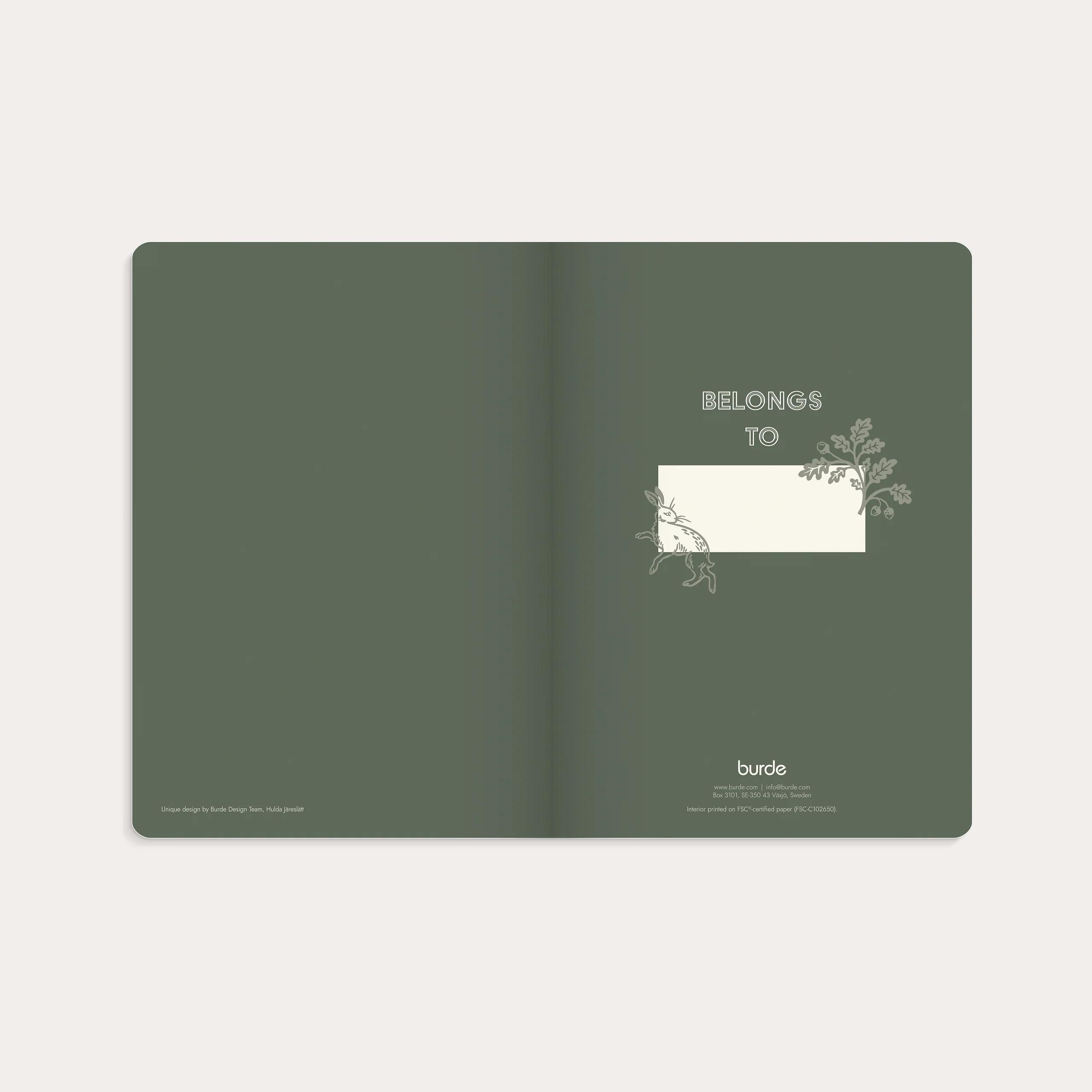 Notebook Deluxe A5 Smooth Green Forest - Image 3