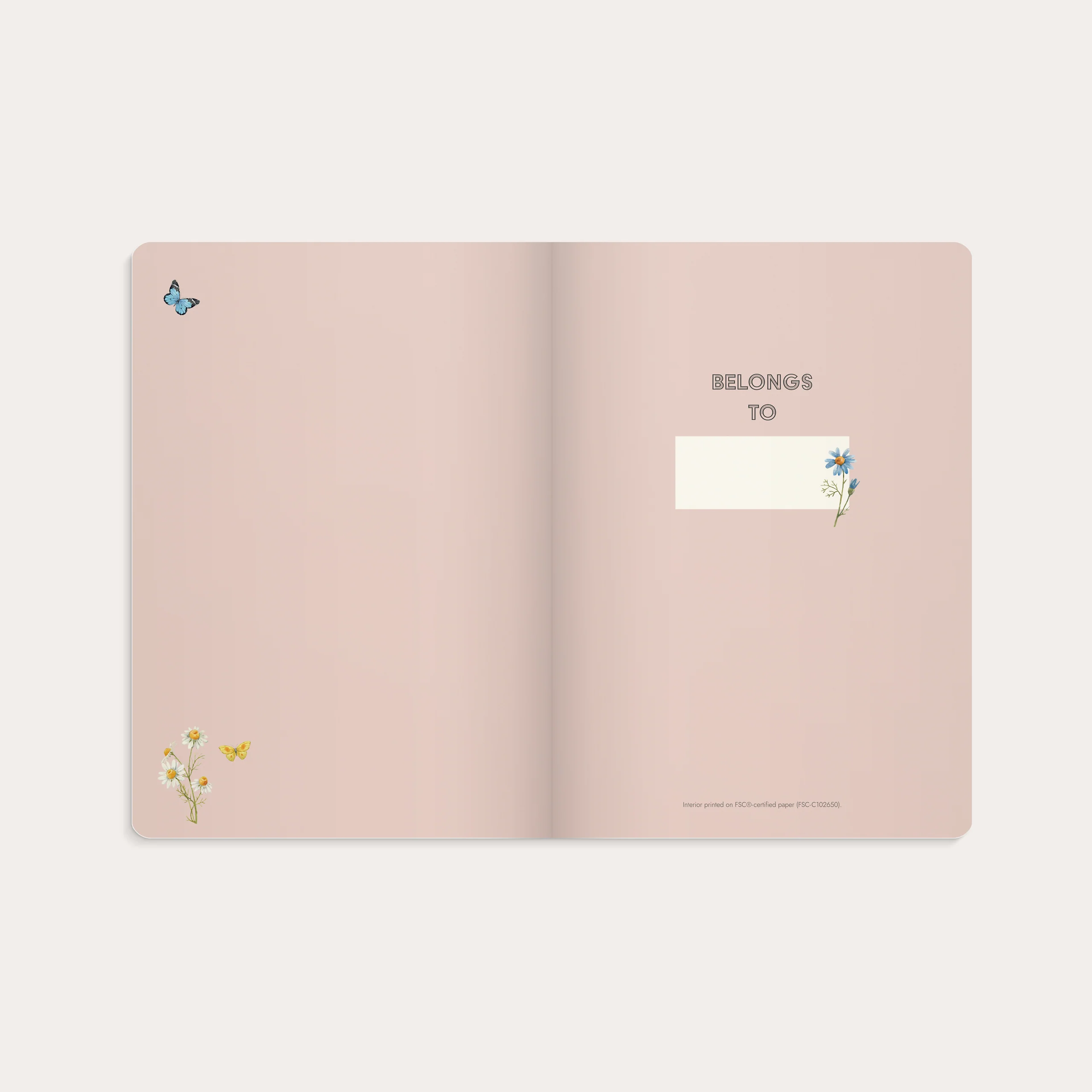 Notebook Deluxe B5 Pink Meadow - Image 3