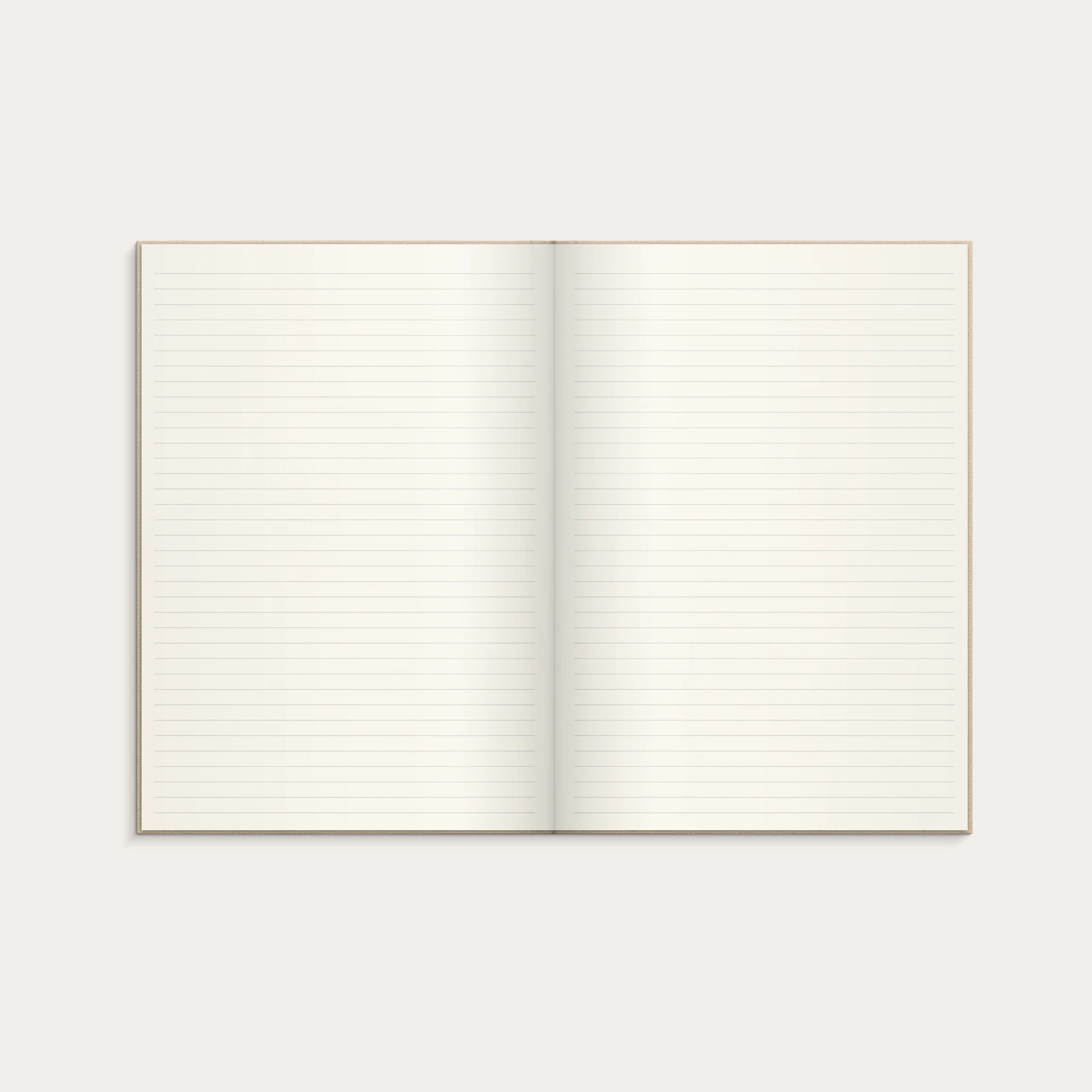 Notebook Textile beige lined A4 - Image 3
