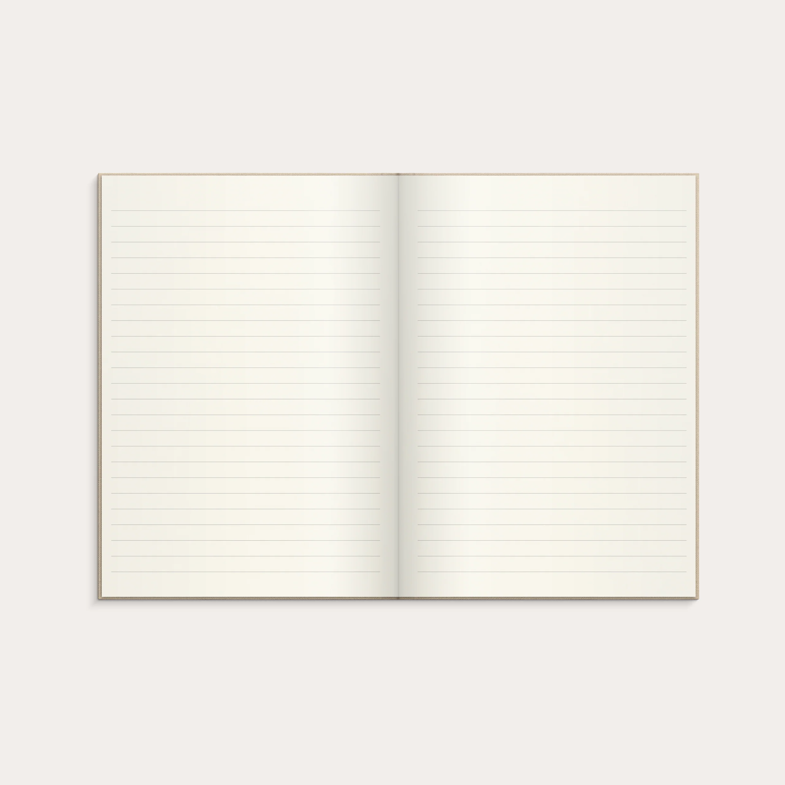 Notebook Textile beige lined A5 - Image 3