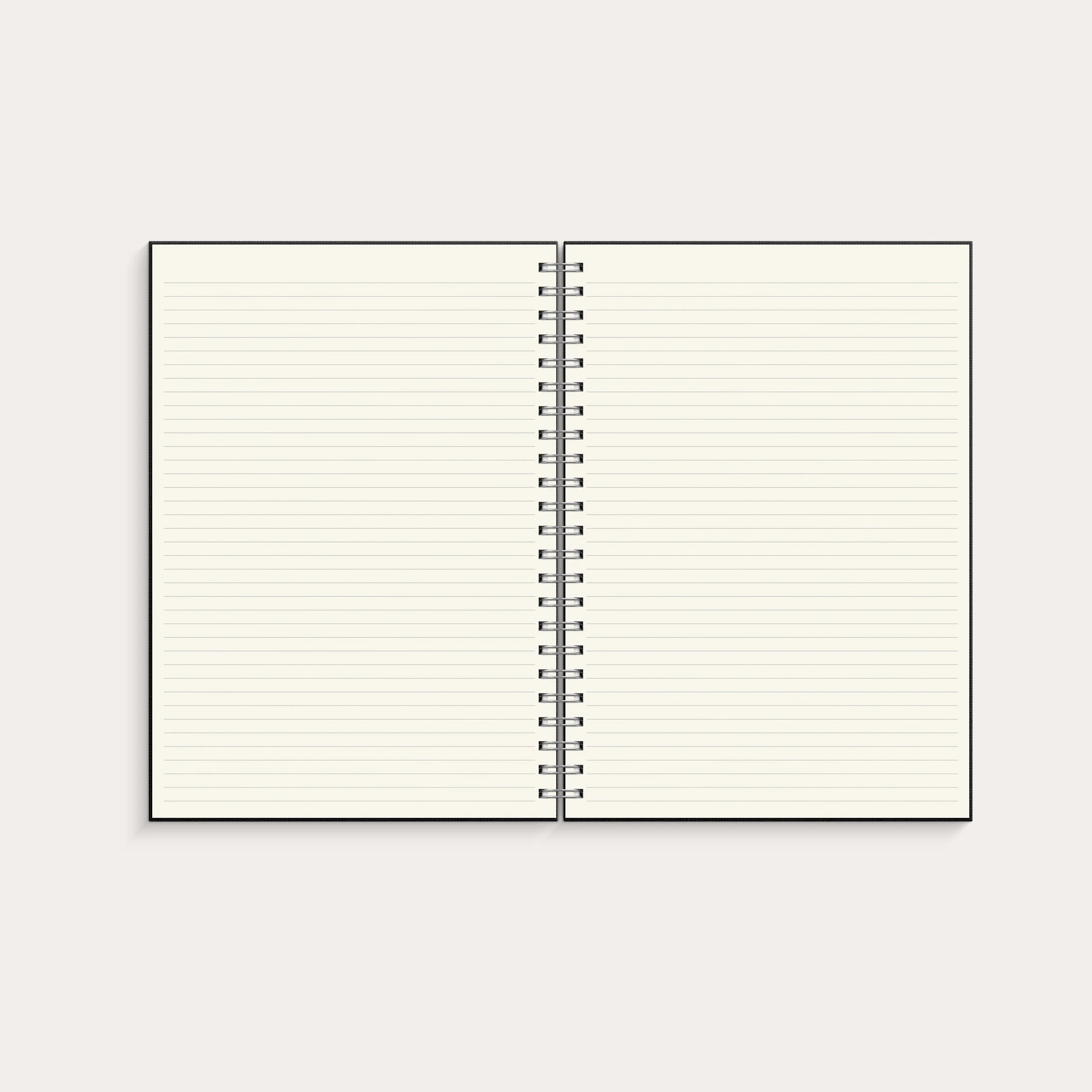 Notebook Textile black lined A4 wire-o - Image 3