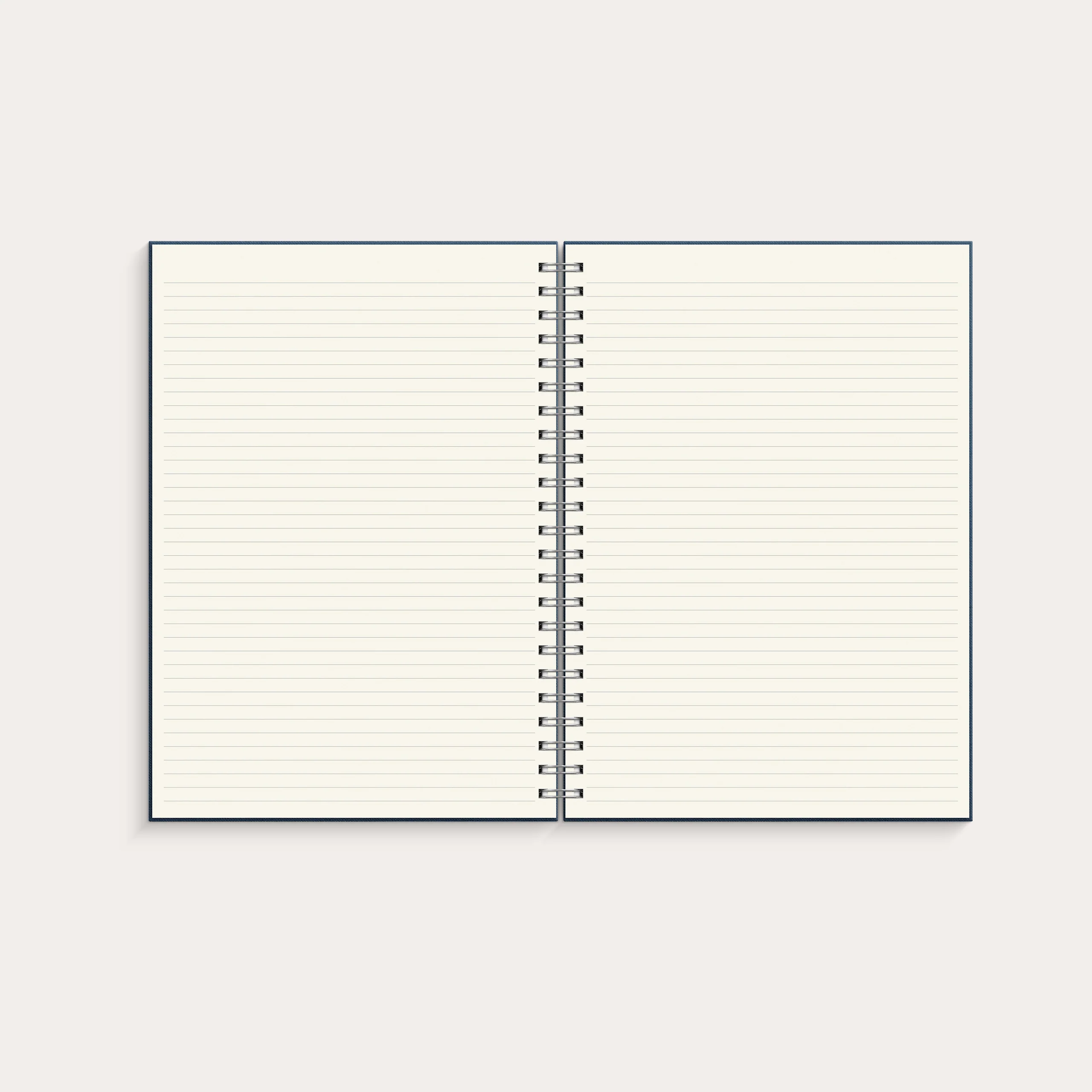 Notebook Textile dark blue lined A4 wire-o - Image 3