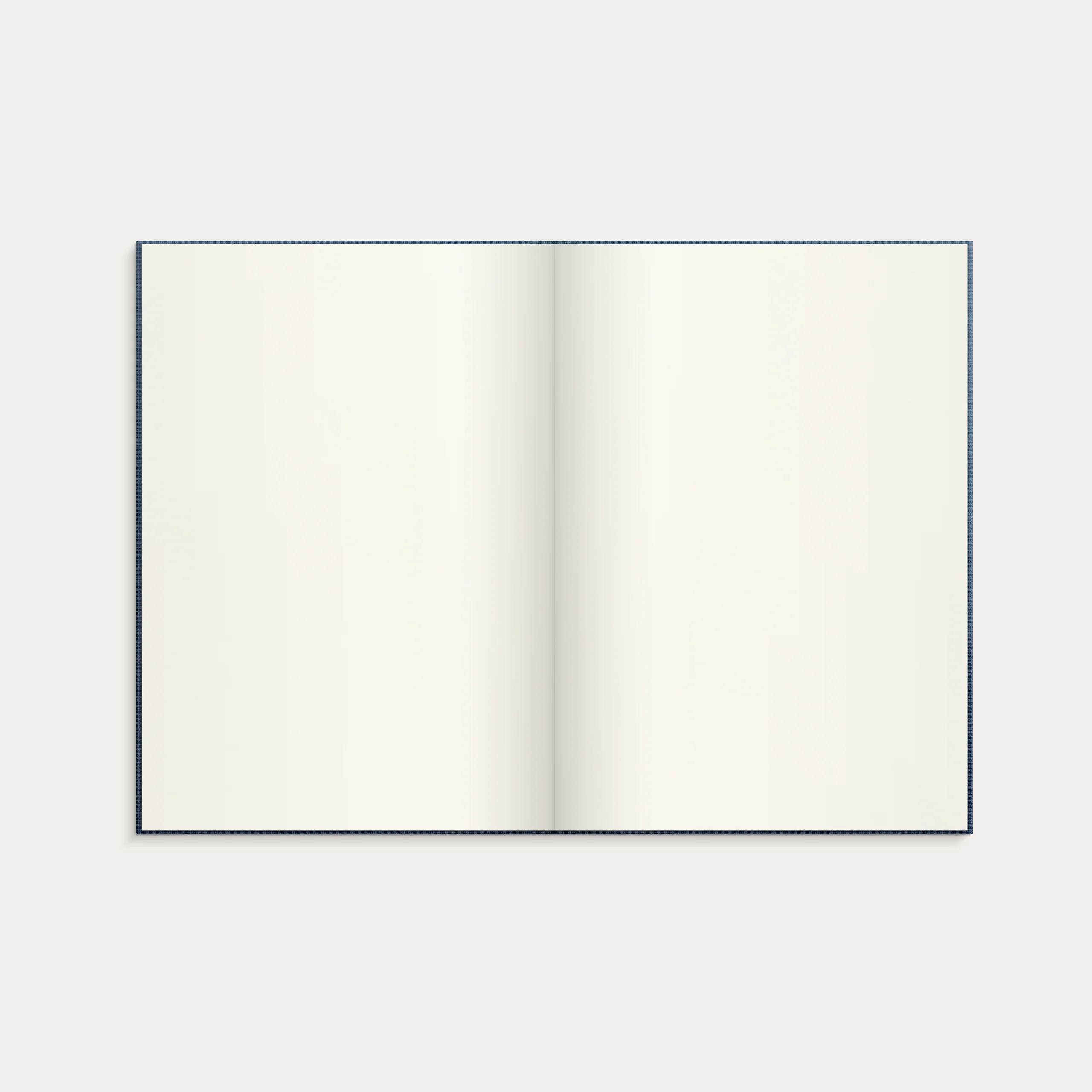 Notebook Textile dark blue blank A5 - Image 3