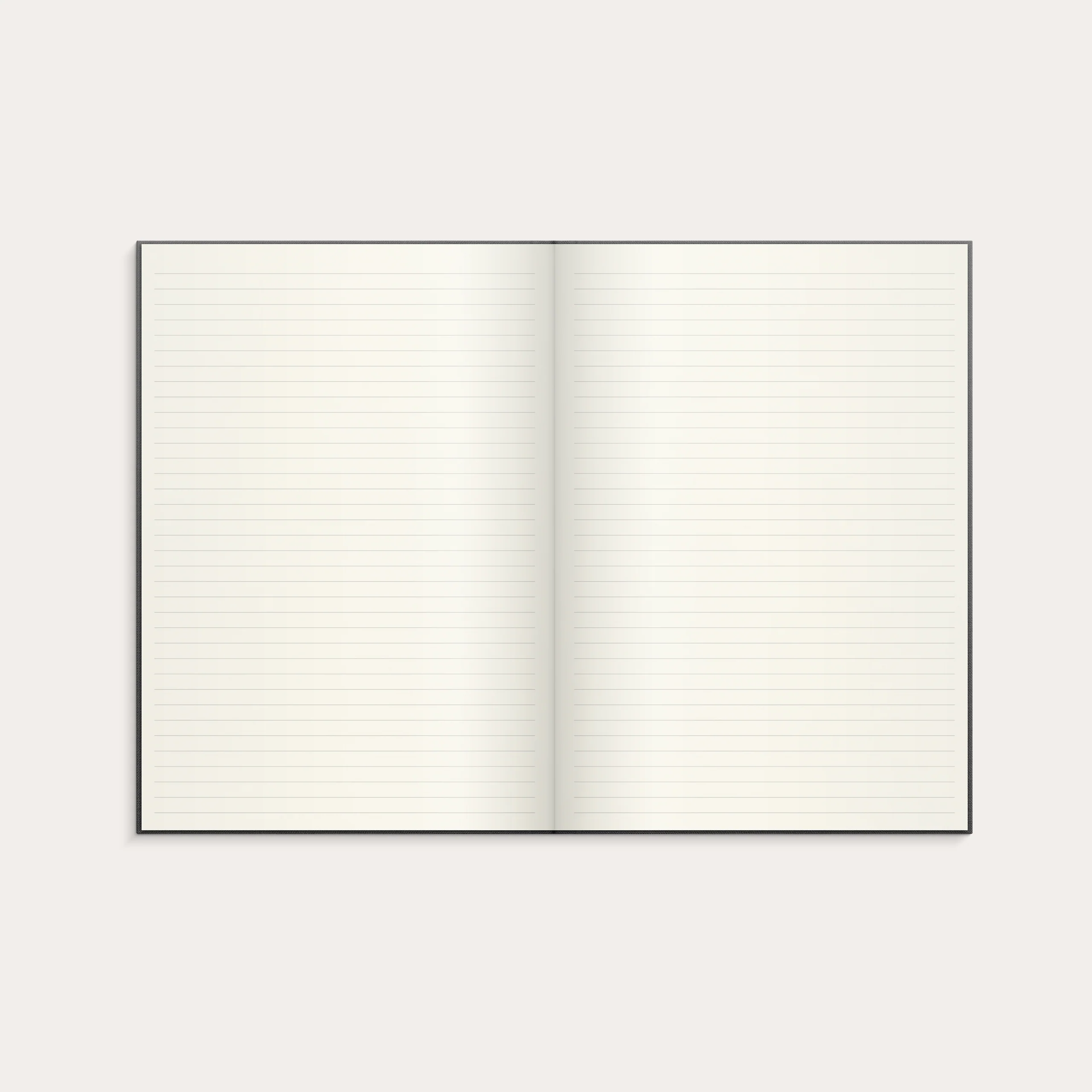 Notebook Textile dark grey lined A4 - Image 3