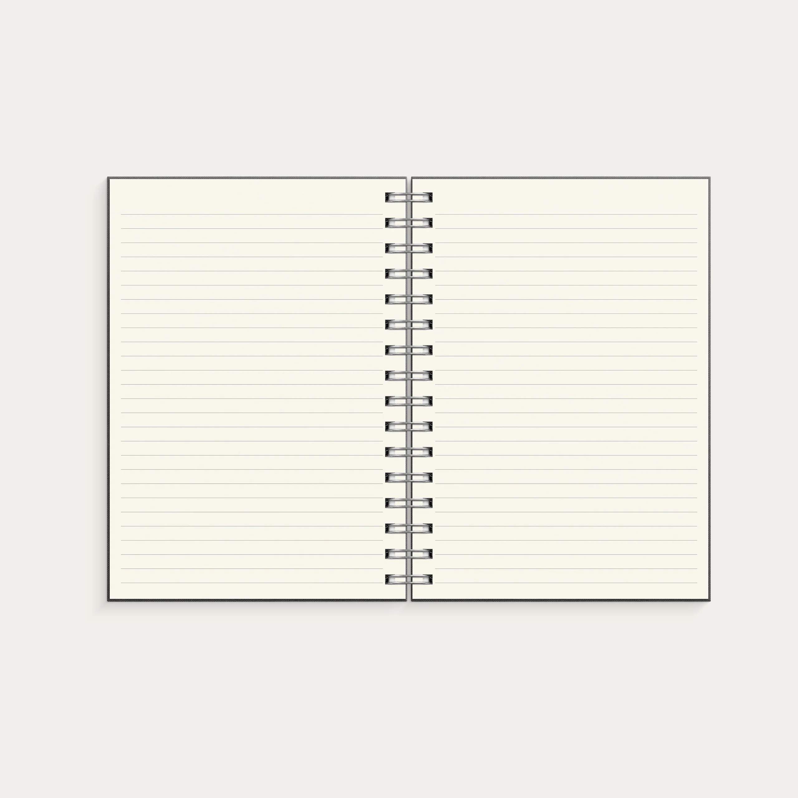 Notebook Textile dark grey lined A5 wire-o - Image 3