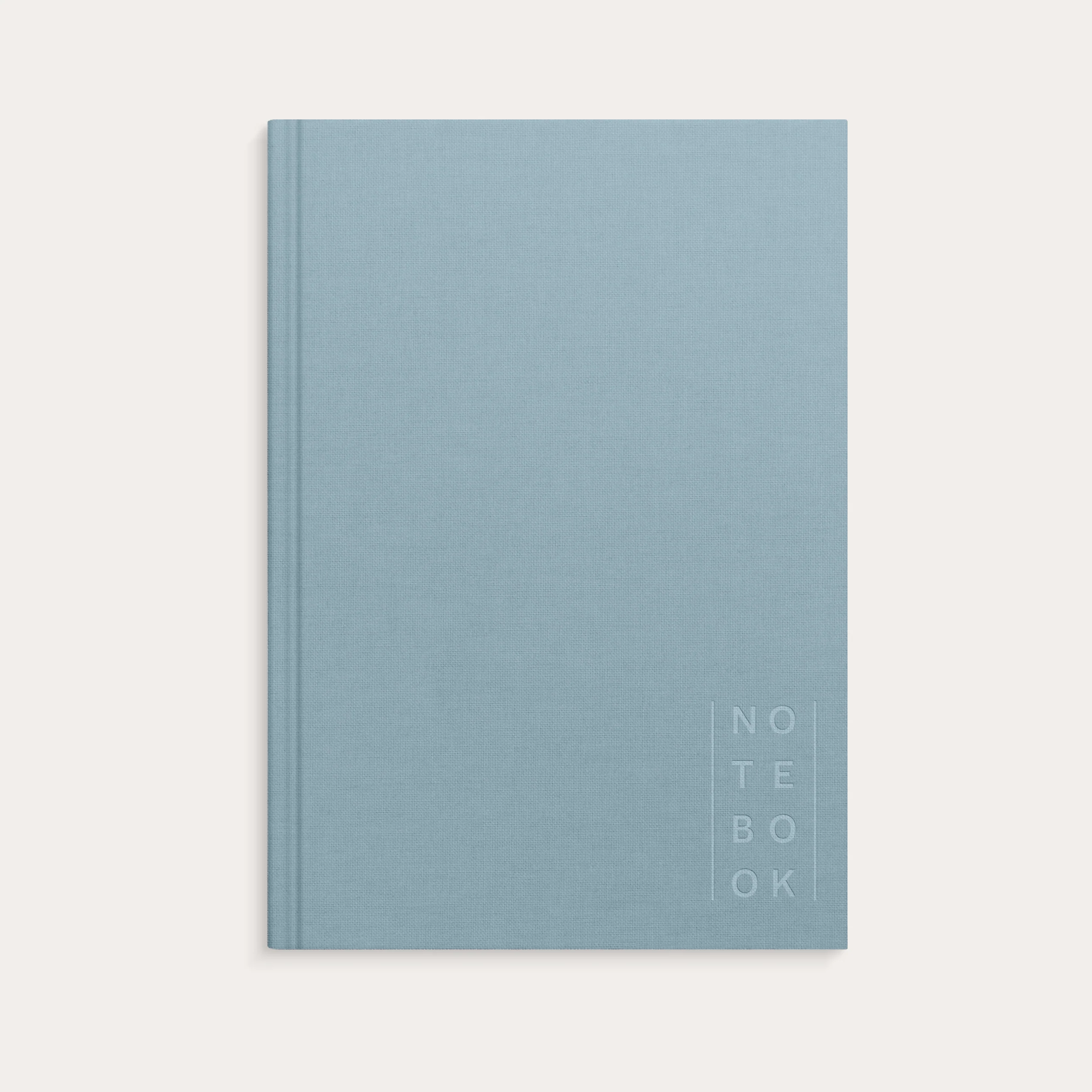 Notebook Textile light blue lined A5 - Image 2