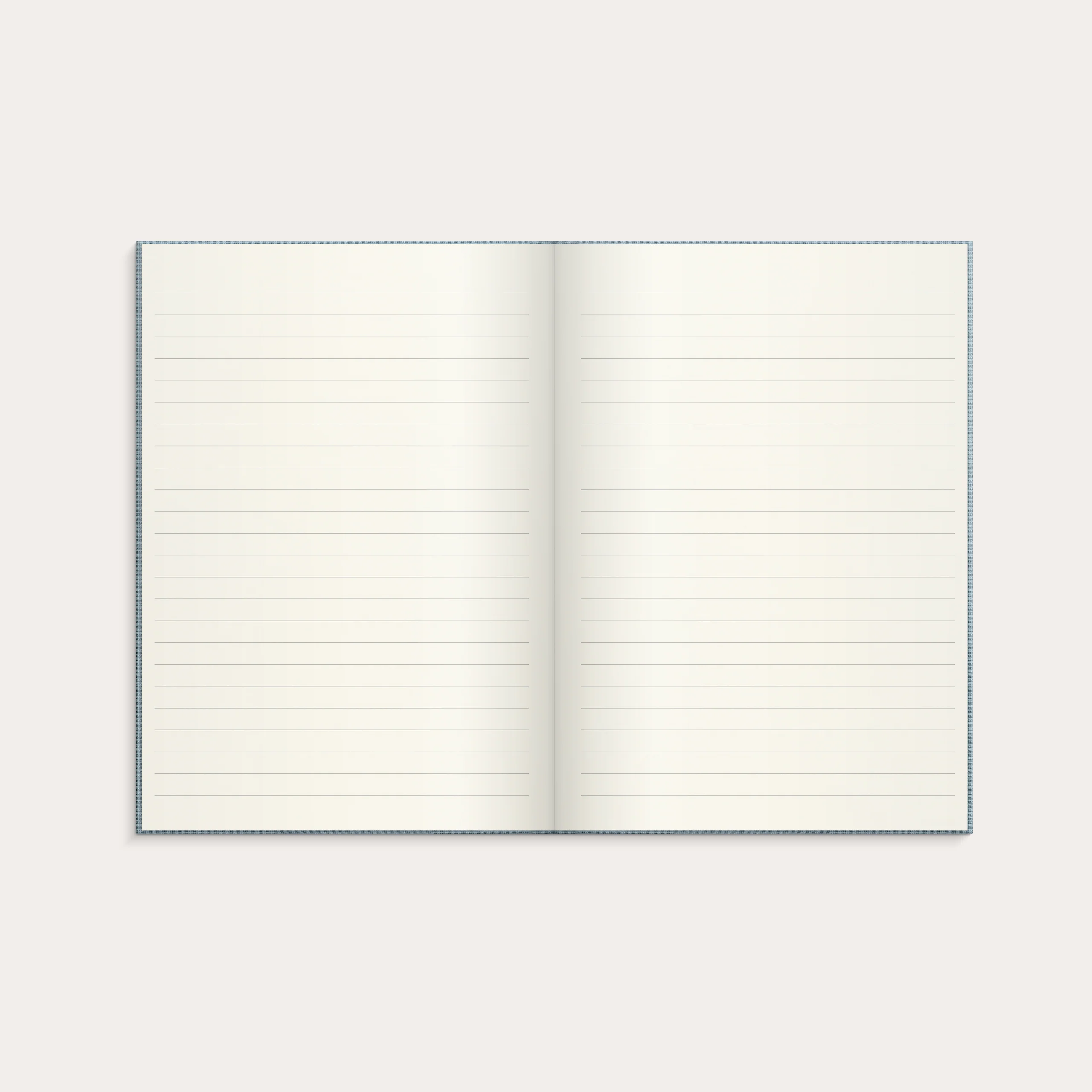 Notebook Textile light blue lined A5 - Image 3