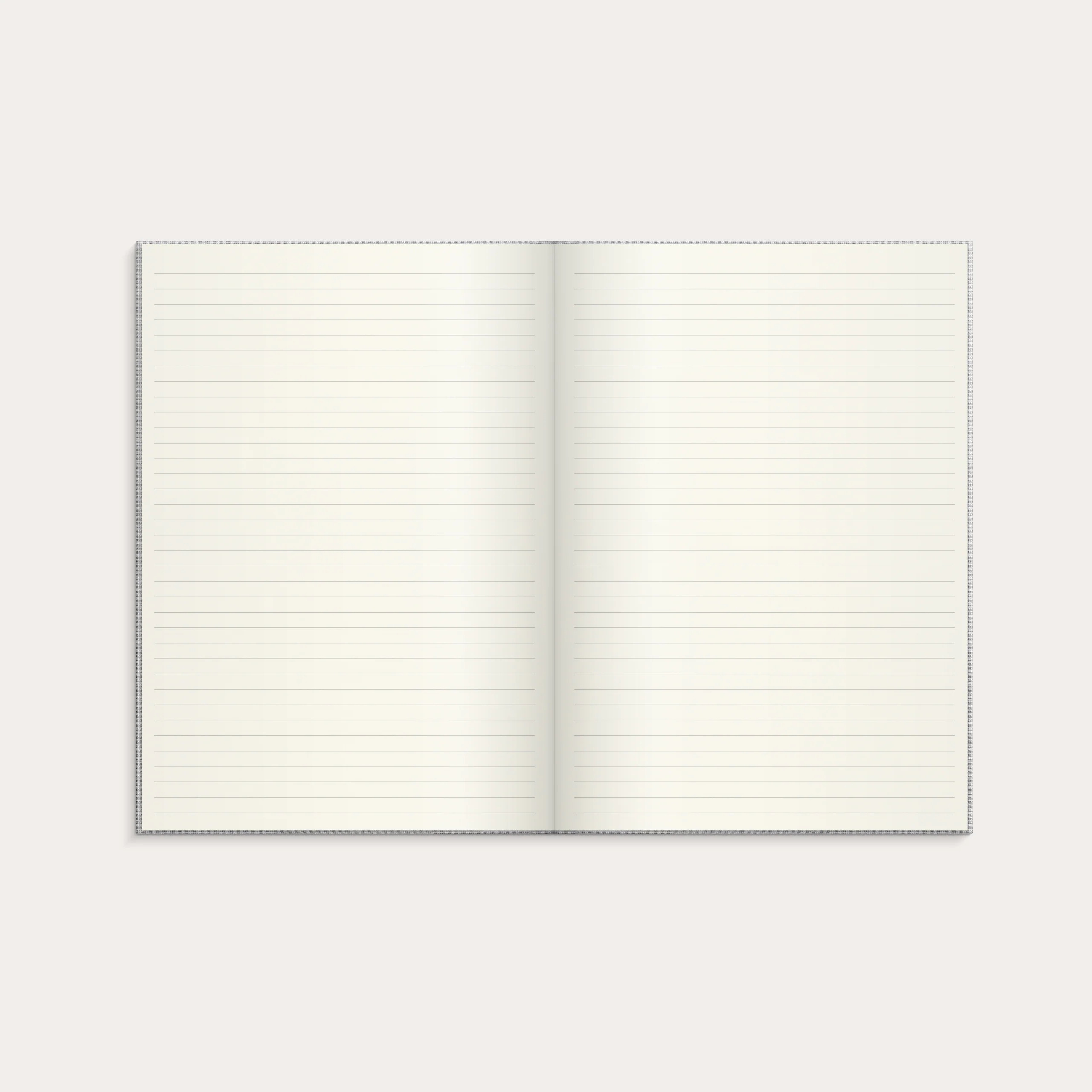 Notebook Textile light grey lined A4 - Image 3
