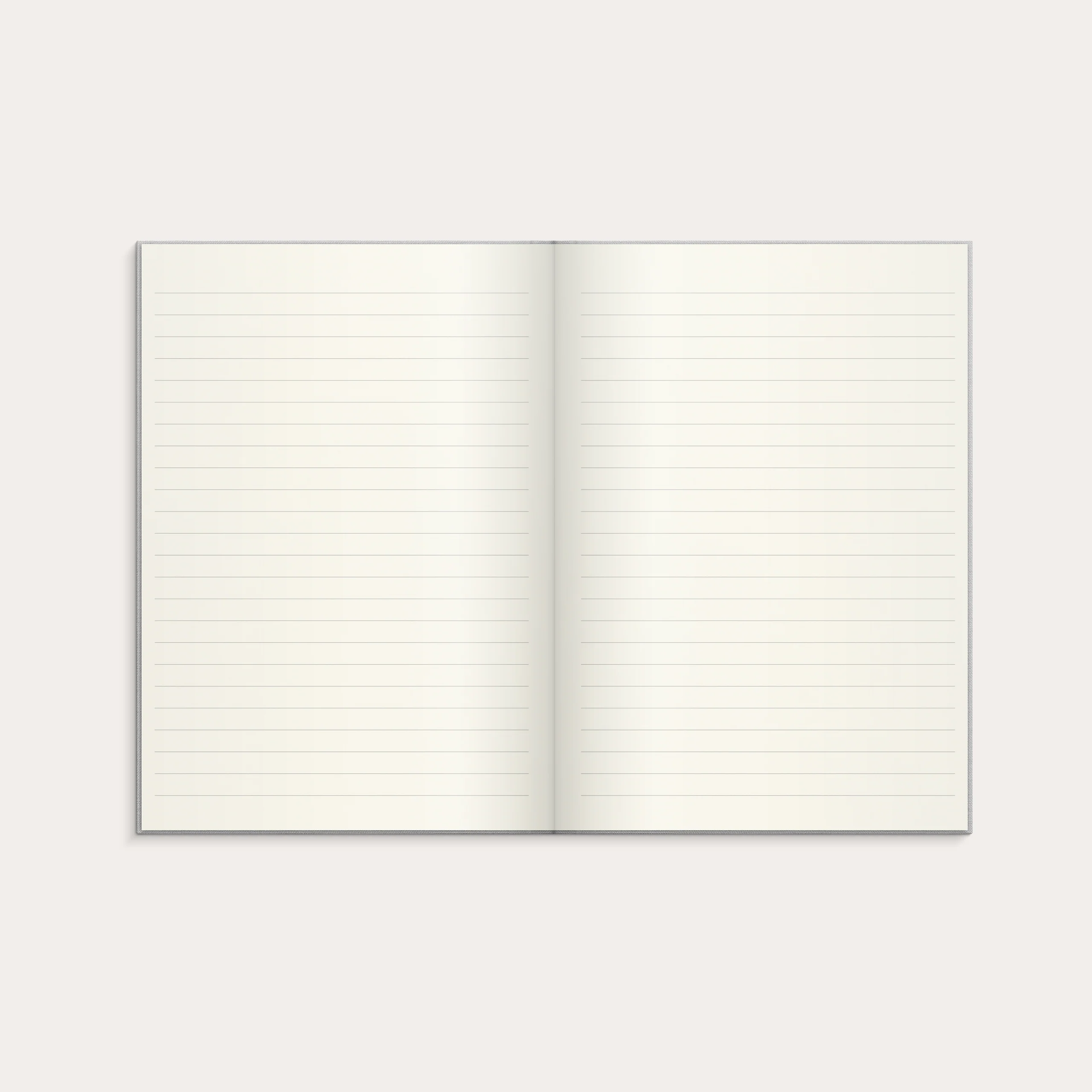 Notebook Textile light grey lined A5 - Image 3