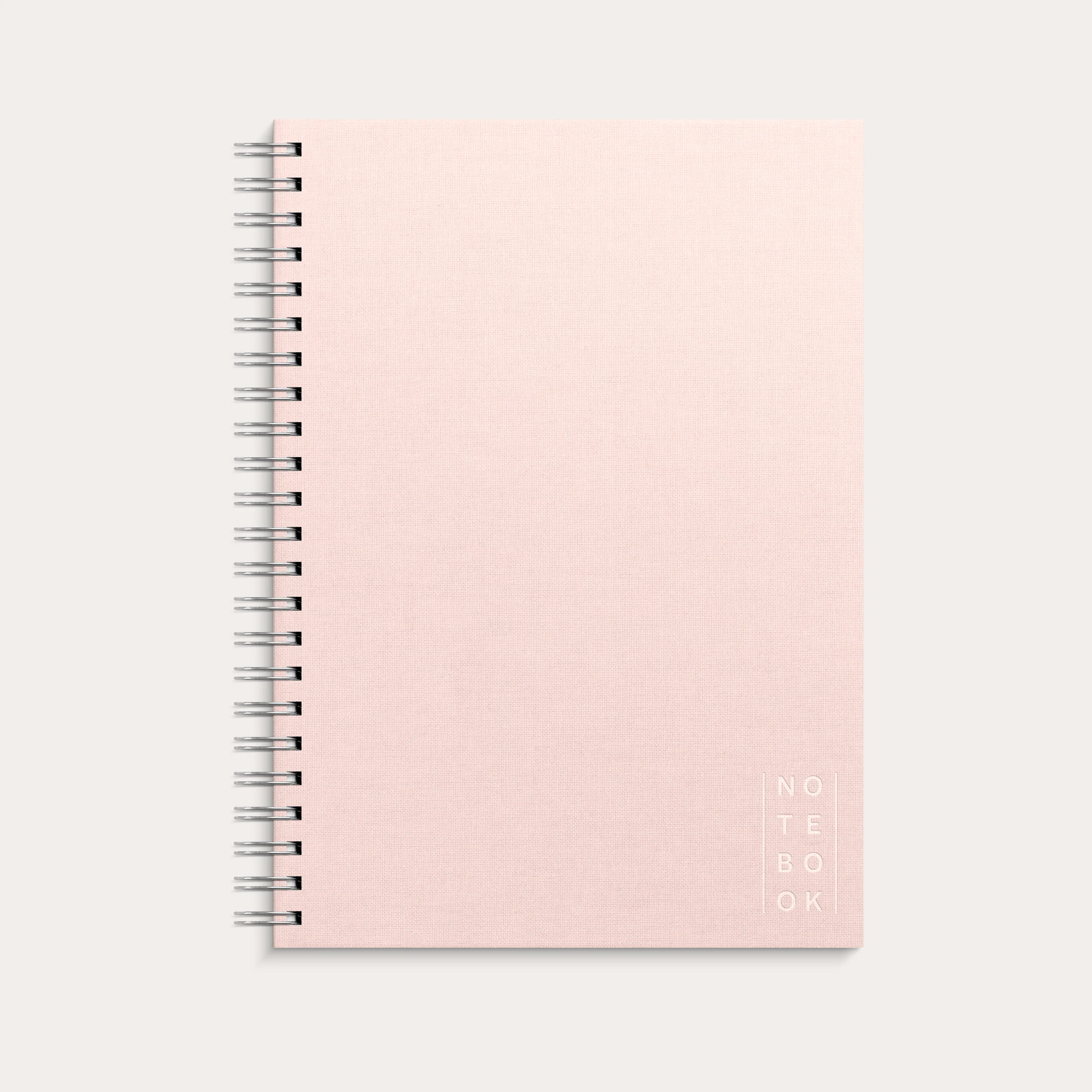Notebook Textile pink lined A4 wire-o - Image 2