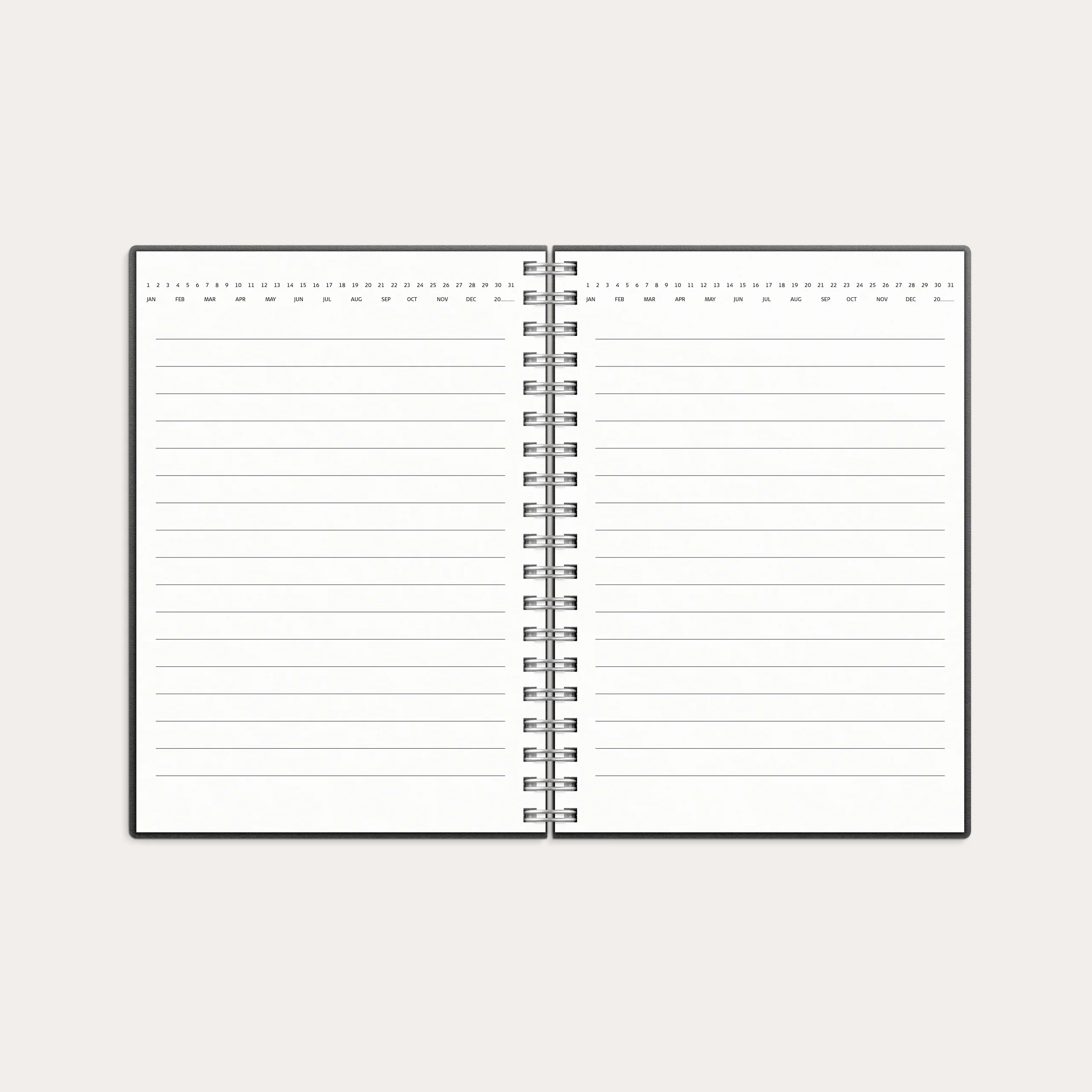 Spiral notebook A6 black carton - Image 3