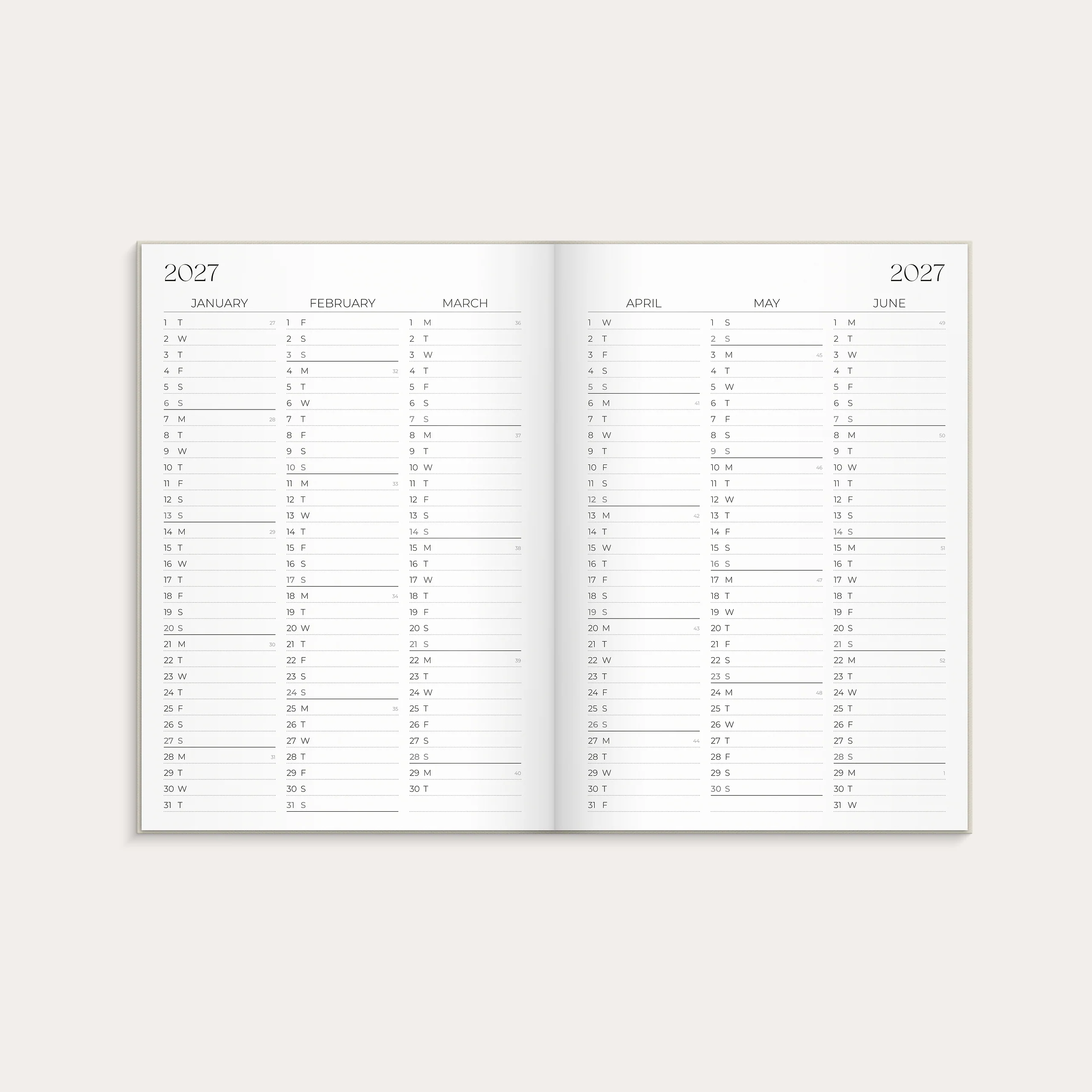 Student Planner A5 26/27 beige - Image 12