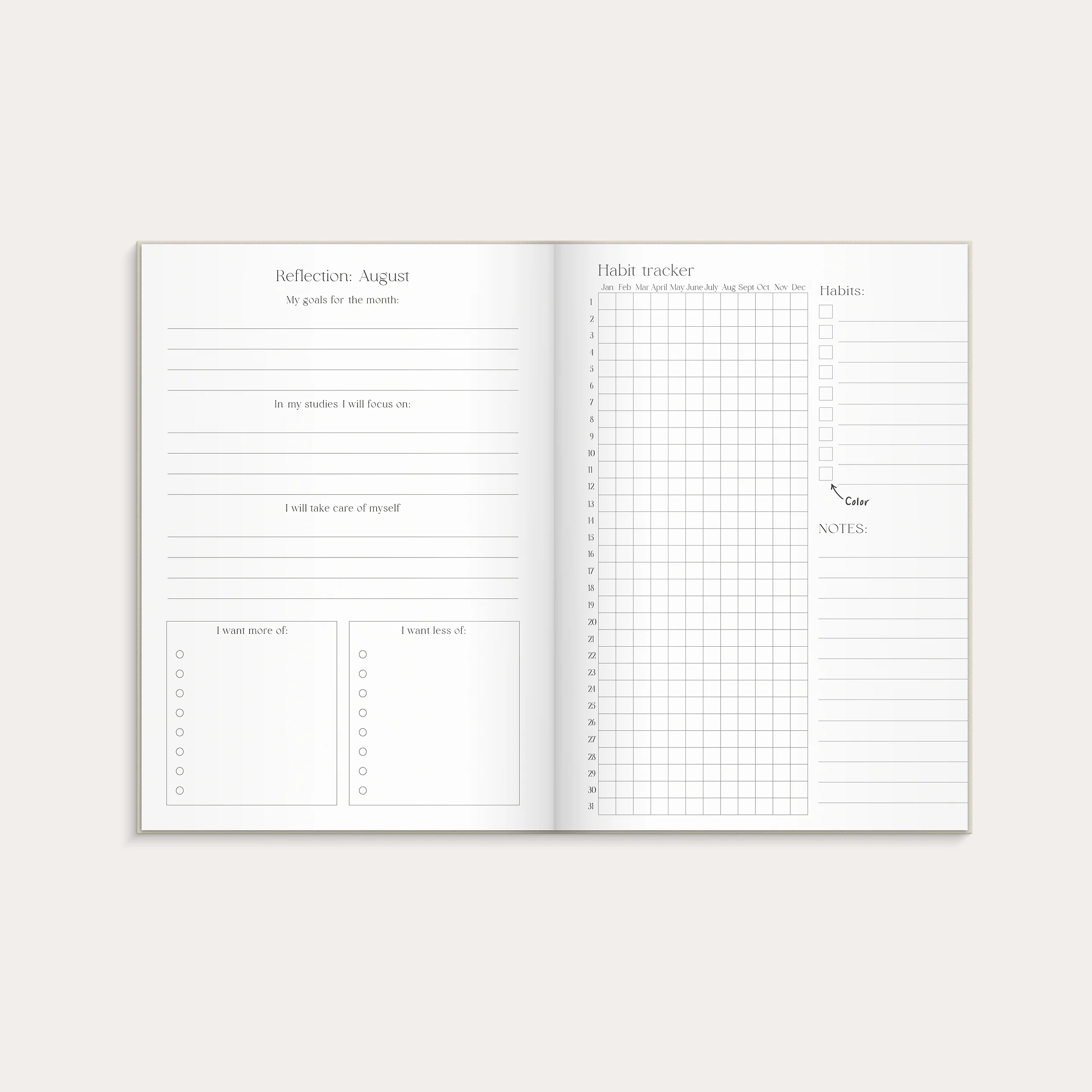 Student Planner A5 26/27 beige - Image 4
