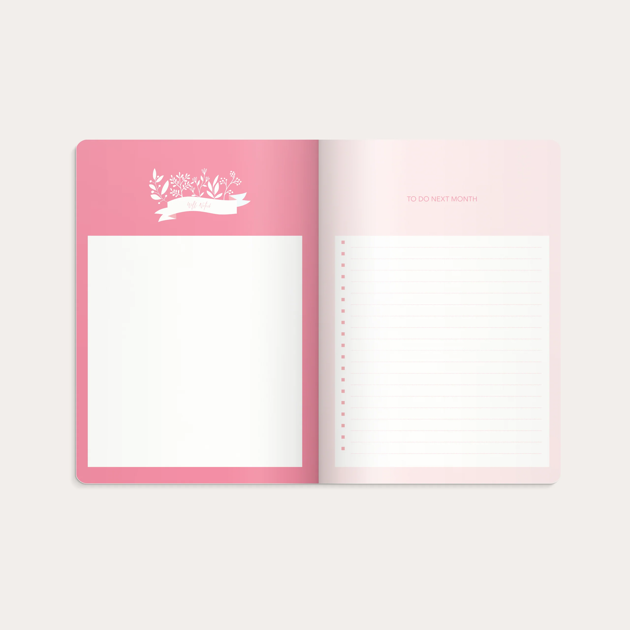 Week Planner undated pink - Image 8